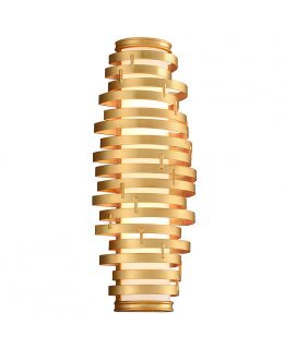 Corbett 225-12  Vertigo 24 Inch Gold Leaf LED Wall Light